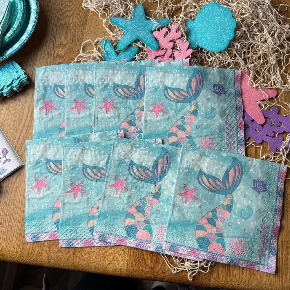 Mermaid Birthday Party Supply Lot
